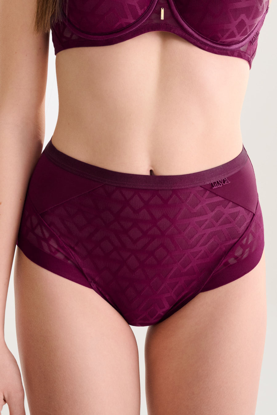 Lisca Opal tailleslip in paars magenta