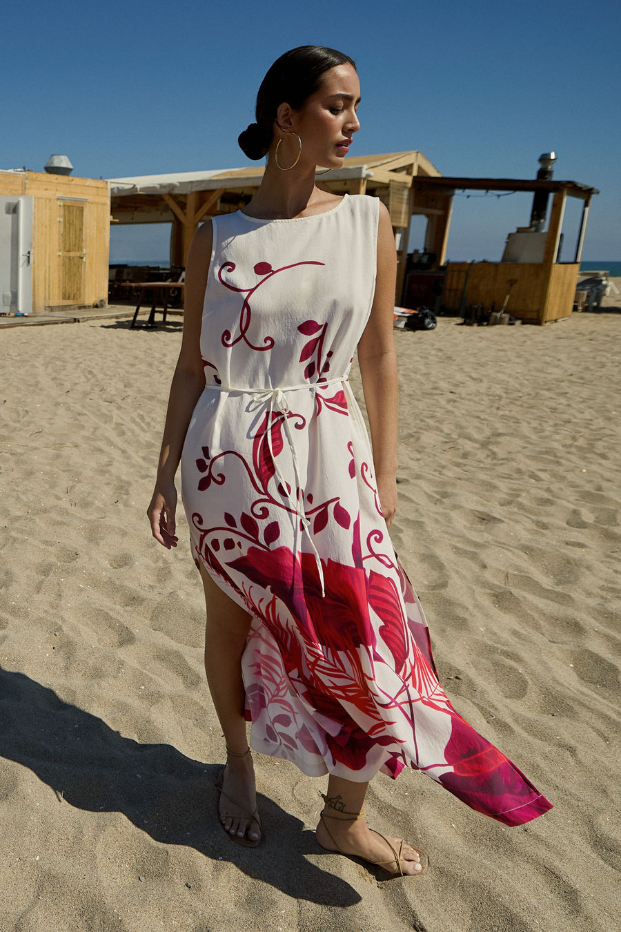 Lisca Portofino strandjurk in red ivory