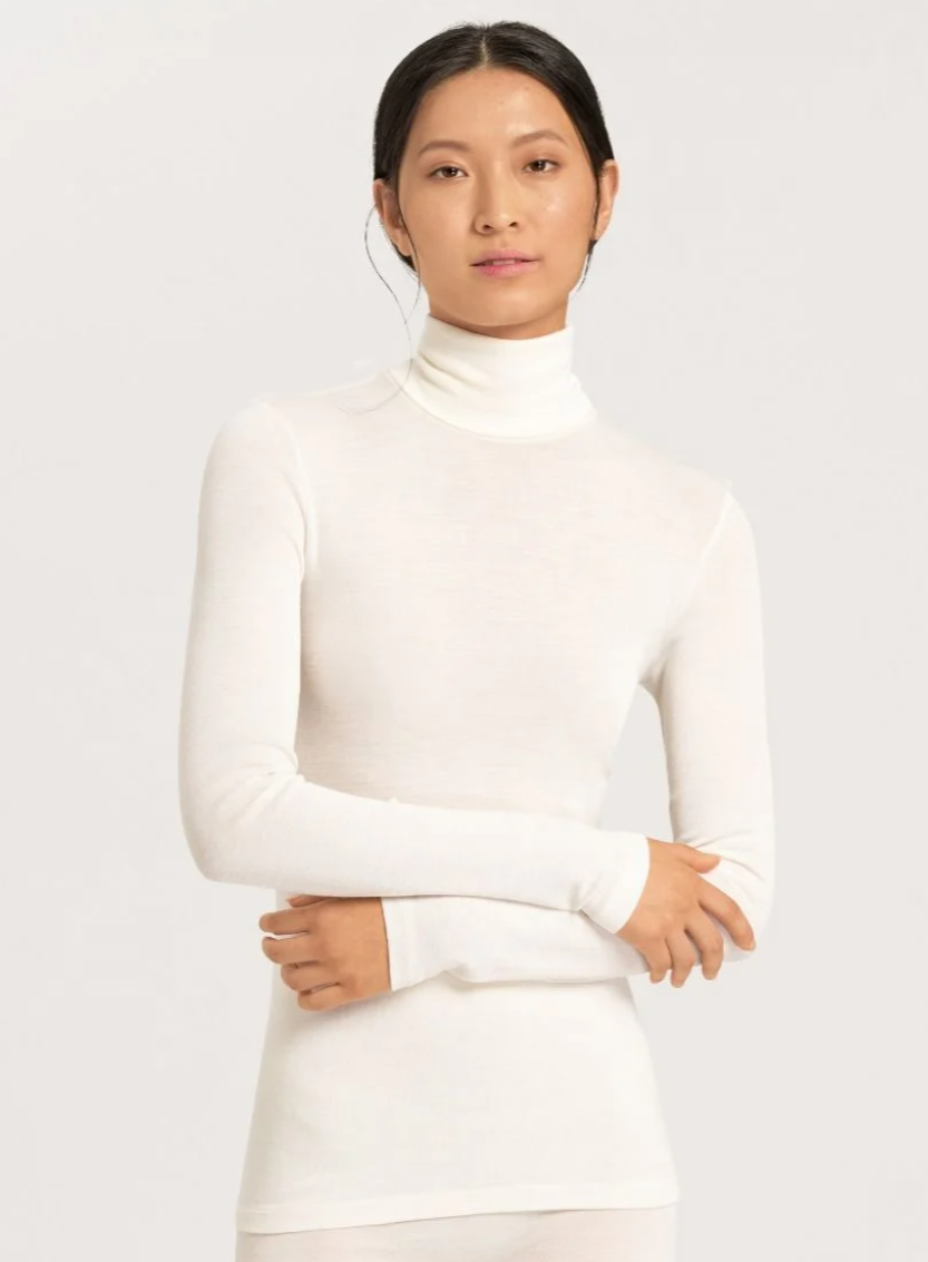 Hanro Woolen Silk colshirt (afbeelding 2)