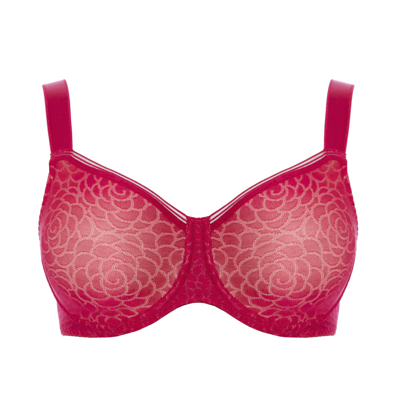 Ulla Romy beugel bh in cranberry rood