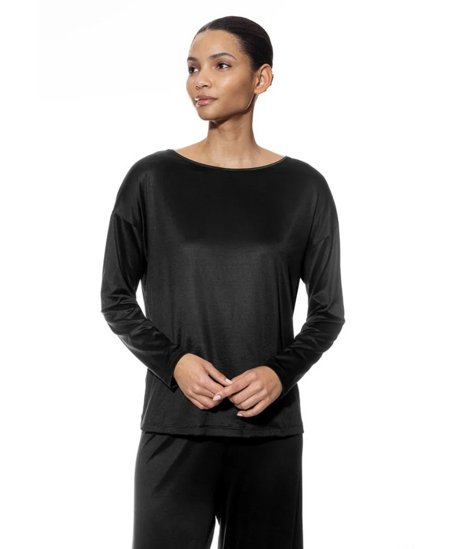 Mey dames shirt lange mouw in zwart