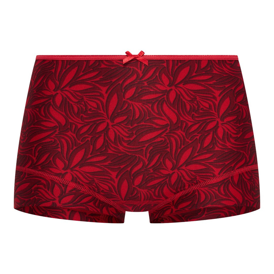 RJ Bodywear Pure Fashion – Dames Short met Anti-Opkruipdesign – Firegrove Dark Red