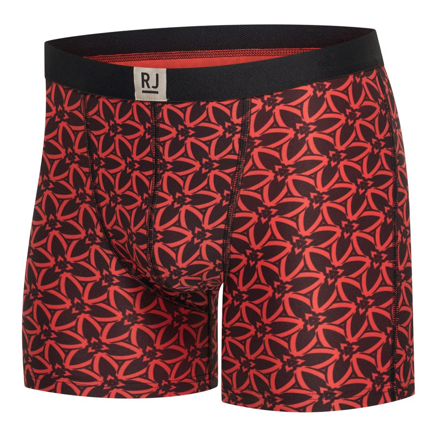 RJ Bodywear Pure Fashion – Heren Boxershort linex – Black Red