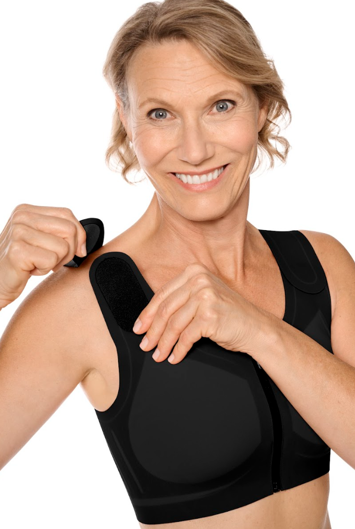 Amoena Lymph Flow compressie-bh in zwart