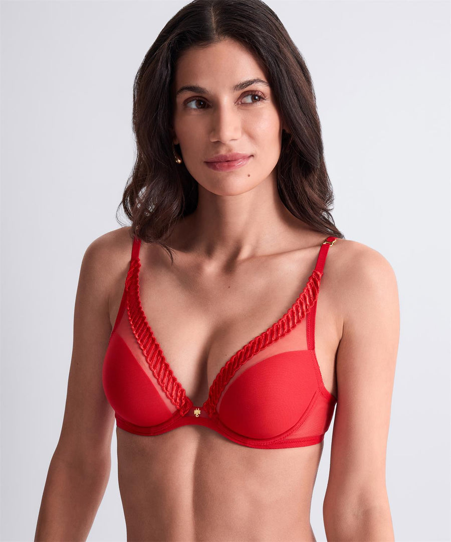 Aubade Sheer Emotion triangel bh met beugel in diva