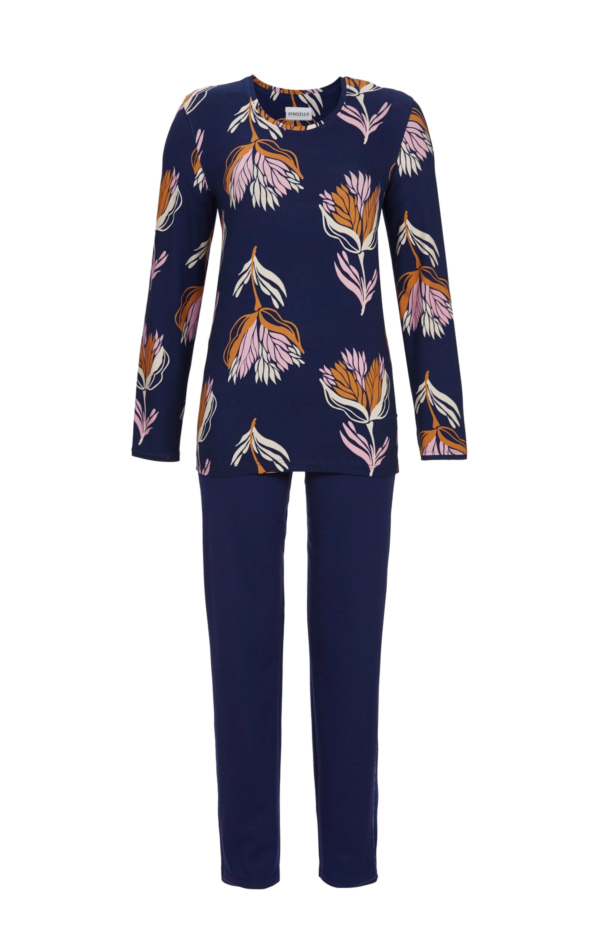 Ringella damespyjama in marine