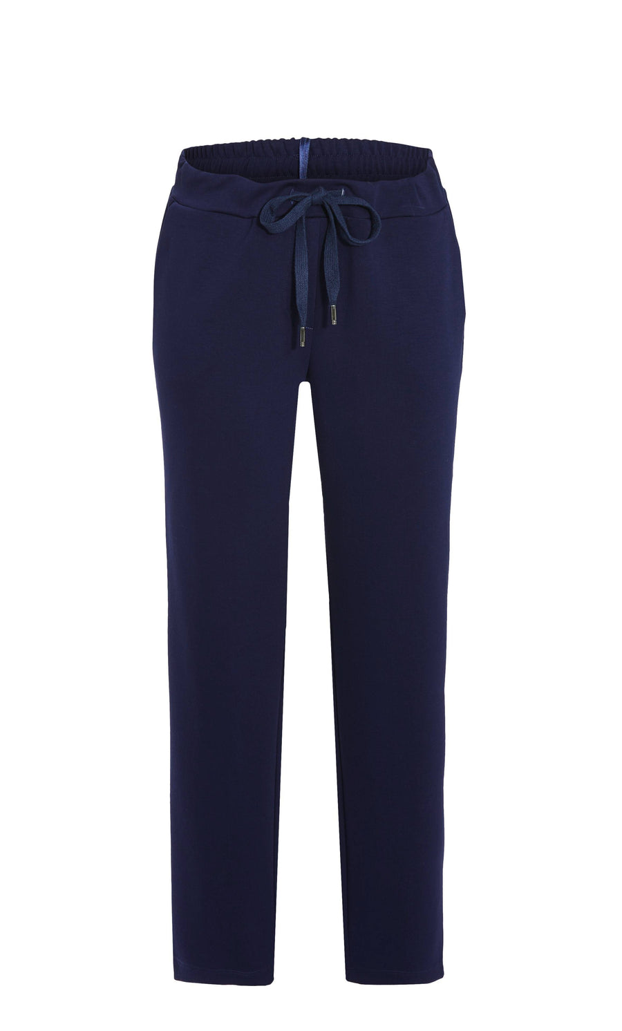 Solo Per Me lange broek met koord in marine