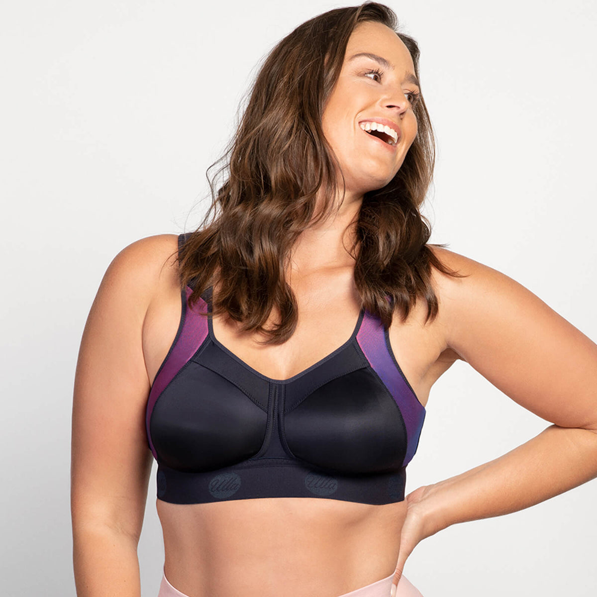 Ulla Sydney sport bh in marine-pink