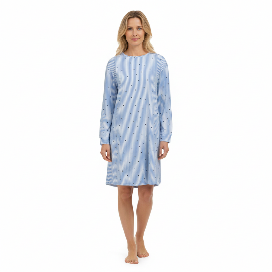 Ringella – Dames Nachthemd met Strependessin en Hartjes