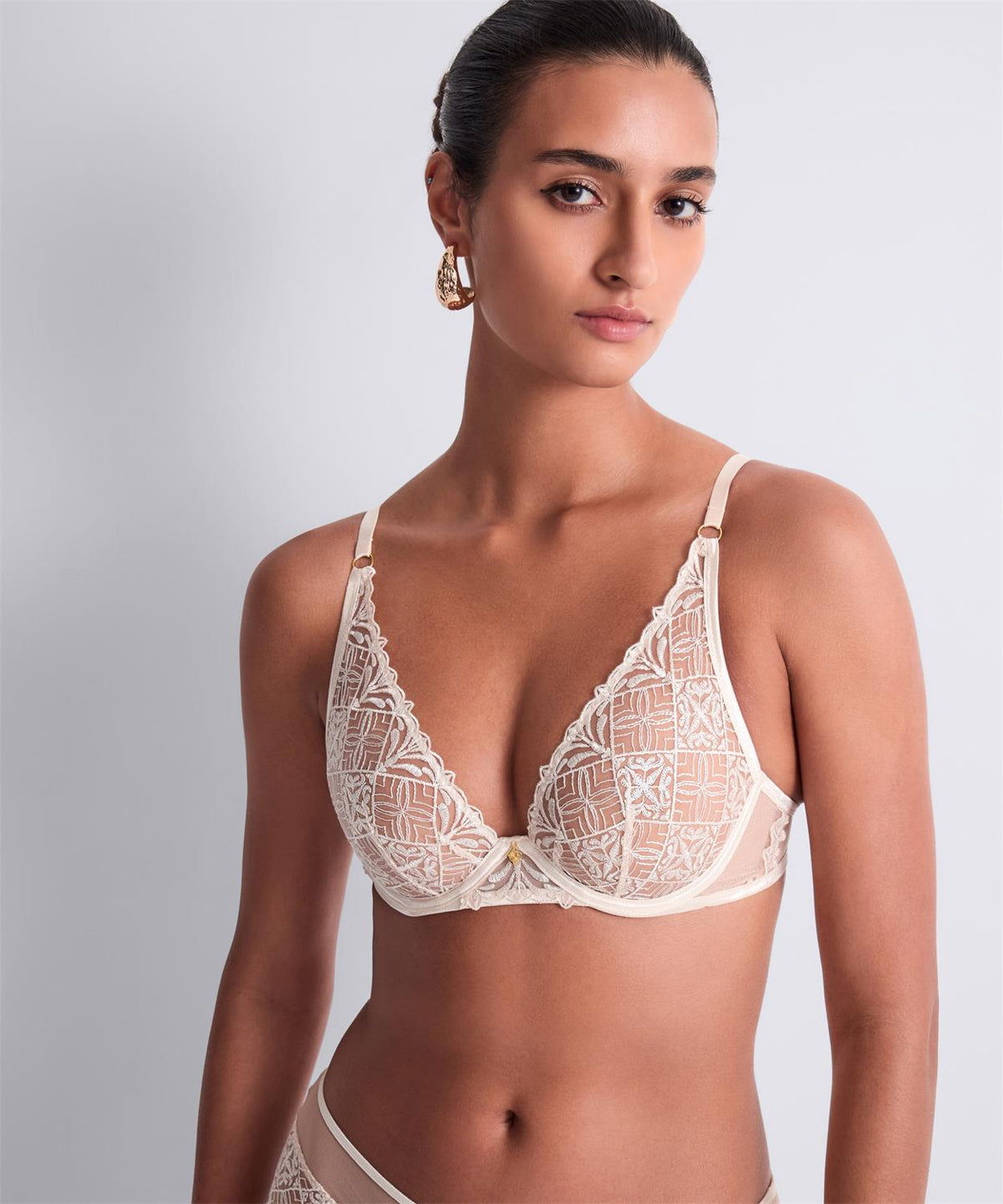 Aubade Iconic Calypso triangel bh met beugel in dune