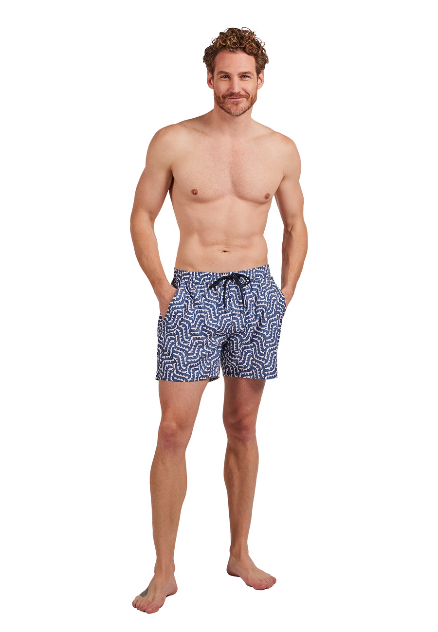 Ten Cate zwemshort in blue ripple