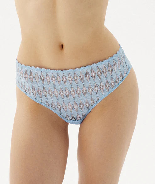 Megami Lambada kanten slip in nikko blue