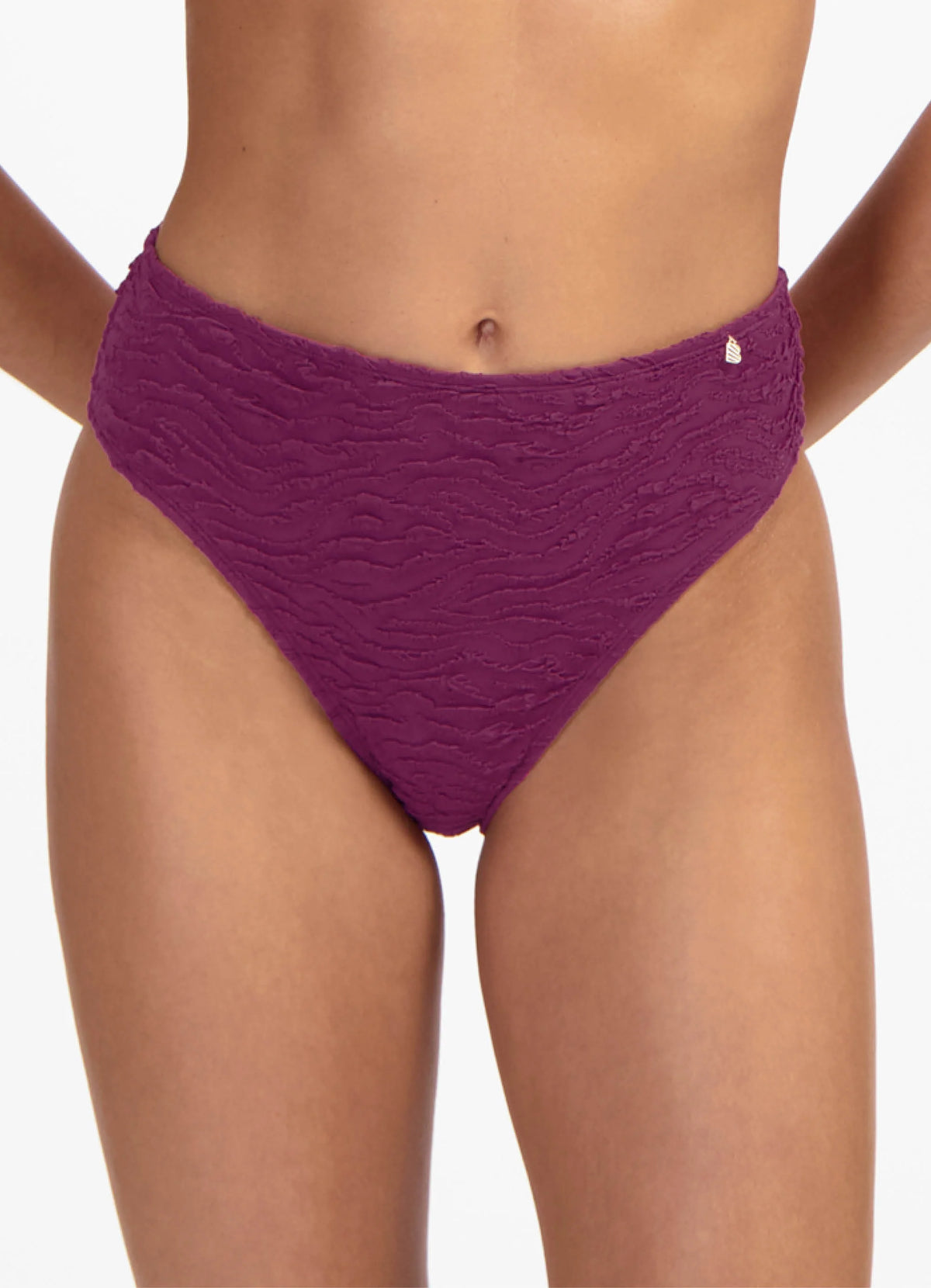 Beachlife Bright Plum high waist bikinislip