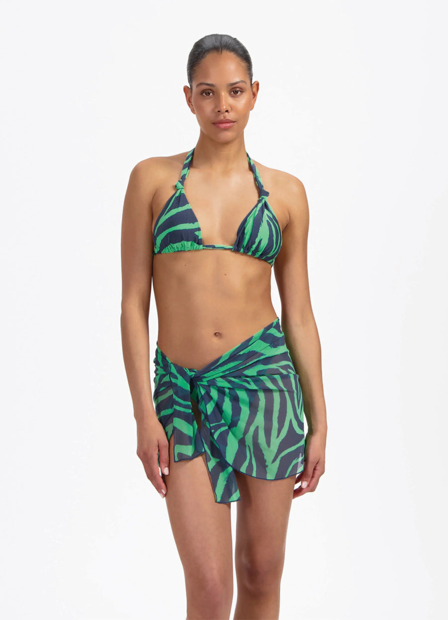 Beachlife Green Tiger pareo