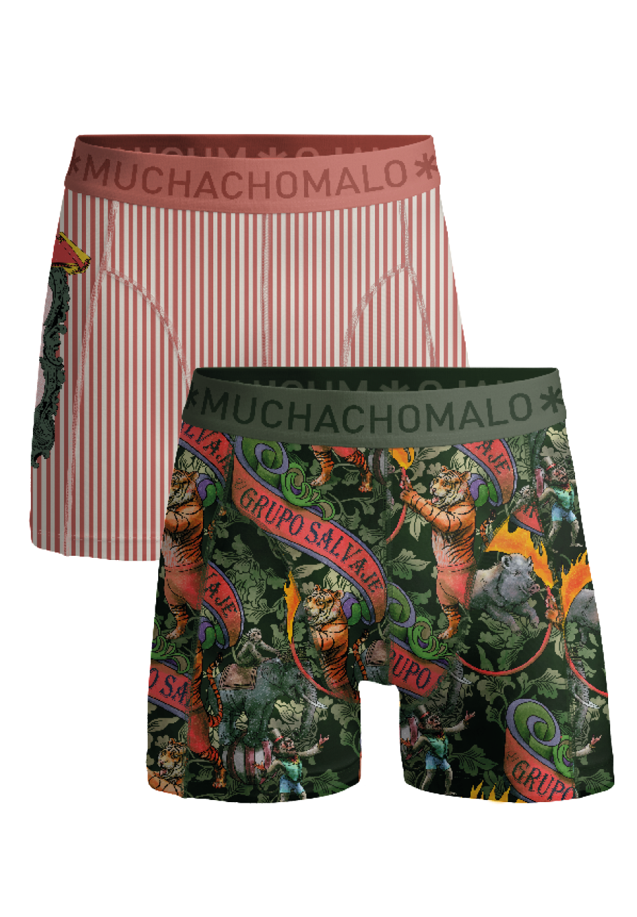 Muchachomalo Circus Animals heren boxershort 2-pack