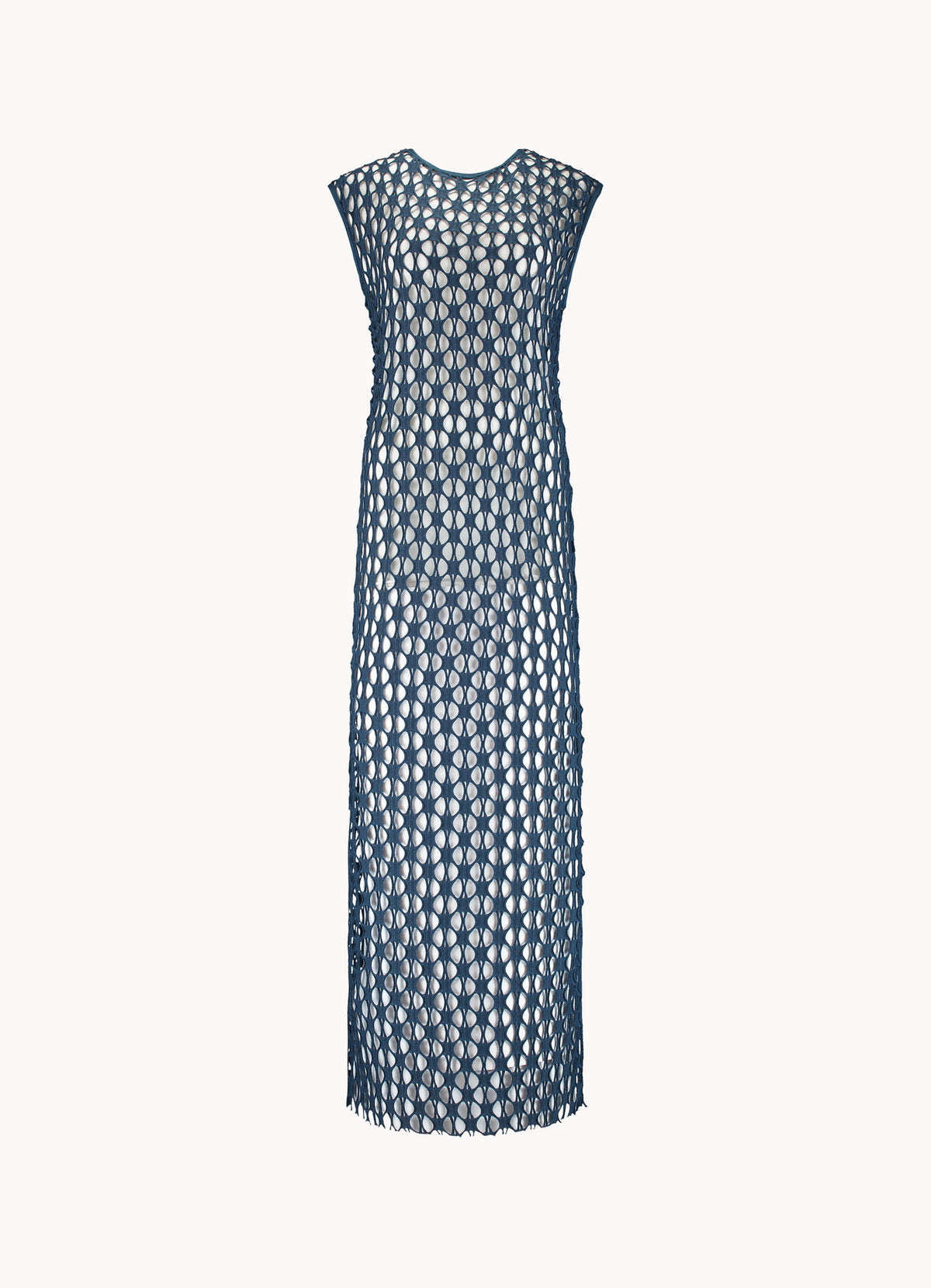 Cyell Midnight Waves maxi jurk in donkerblauw