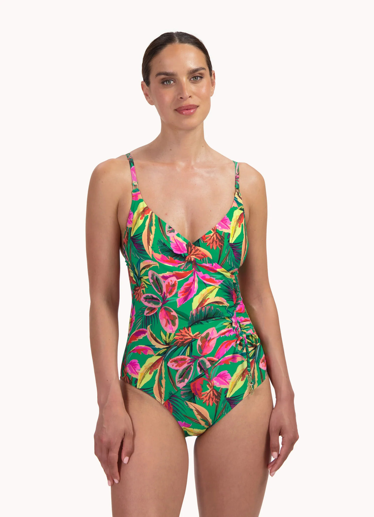 Cyell Floral Forest pull-up badpak in groen met print