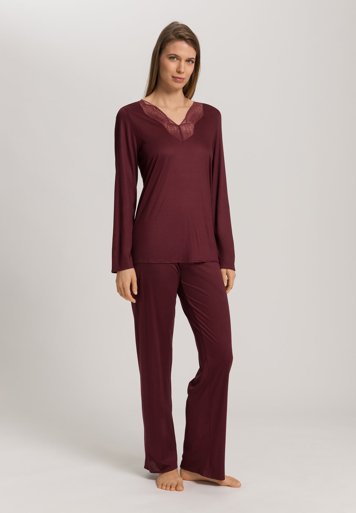 Hanro Lilith pyjama lange mouw