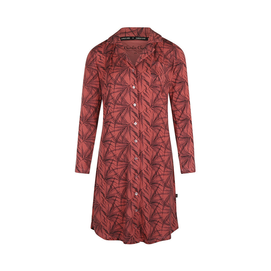 Charlie Choe Nightfall sleepshirt in dusty cedar