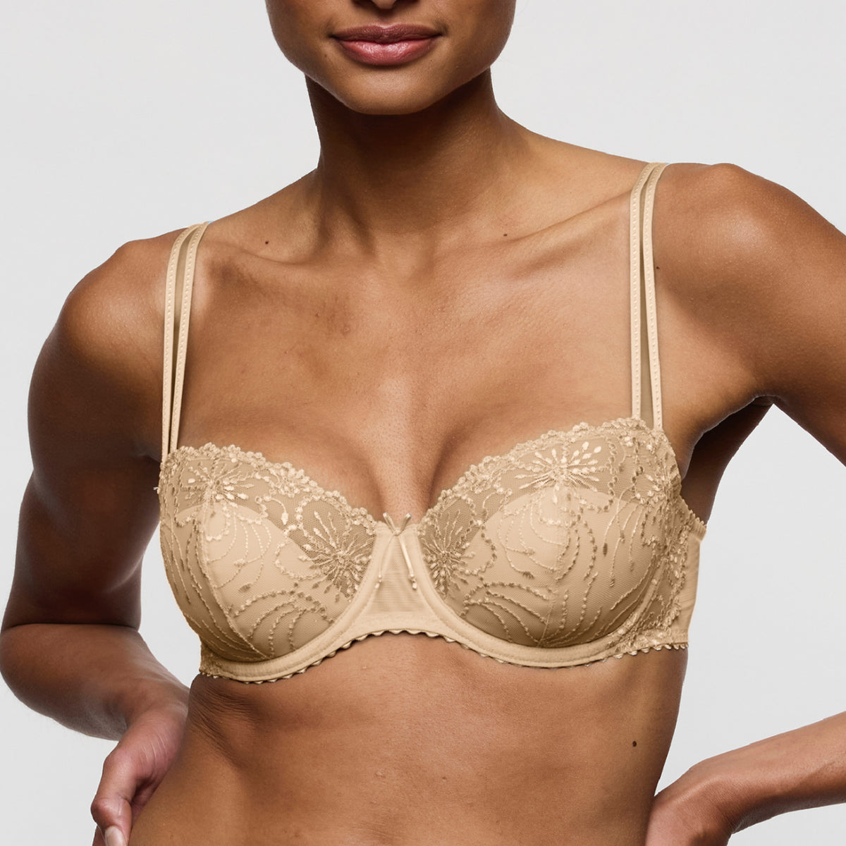 Marie Jo Jane balconette bh halve mousse cups in zand