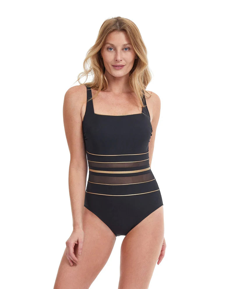 Gottex Onyx badpak in zwart goud