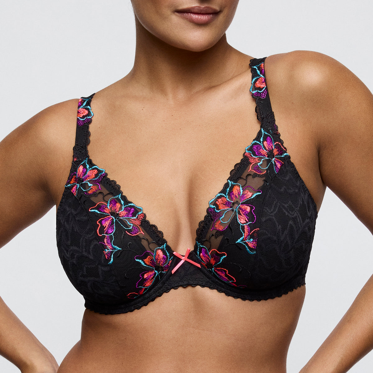 Primadonna Miyara plunge bh in floral eclipse