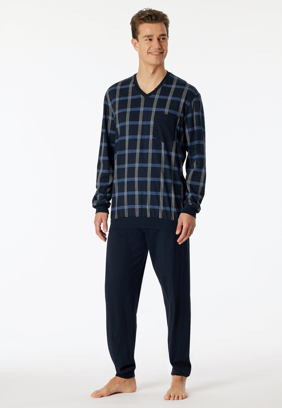 Schiesser Comfort Nightwear lange herenpyjama