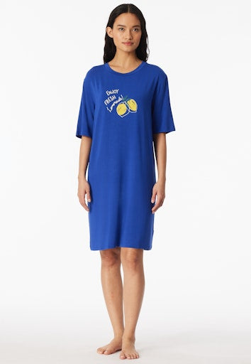 Schiesser Casual Fashion dames nachthemd in lemon royal