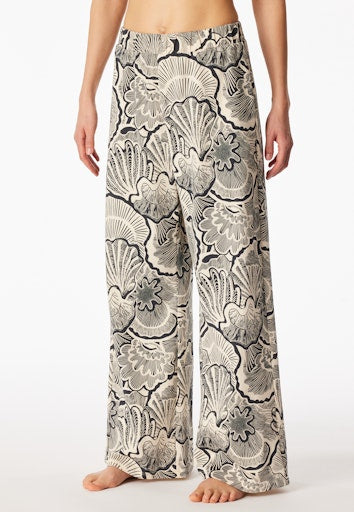 Schiesser Mix+Relax dames loungebroek in schelpenprint multicolour
