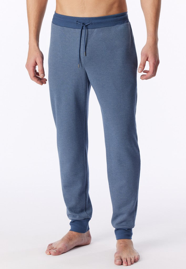 Schiesser Mix+Relax heren loungebroek in faded denim