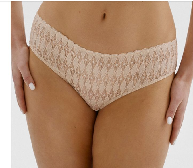 Megami Lambada kanten slip in nude