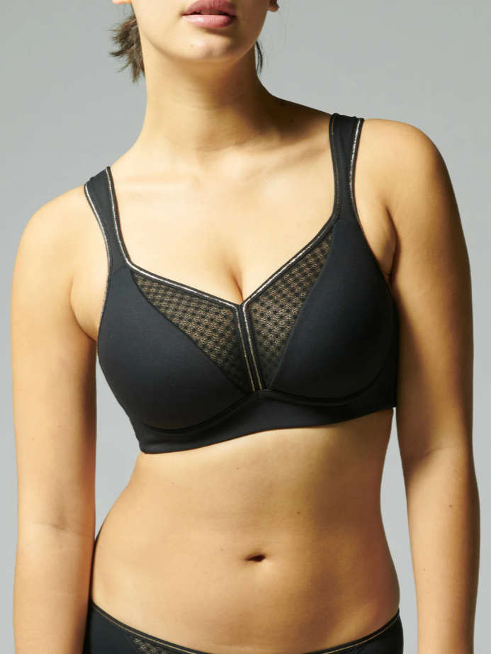 Simone Pérèle Harmony sport bh met beugel in zwart