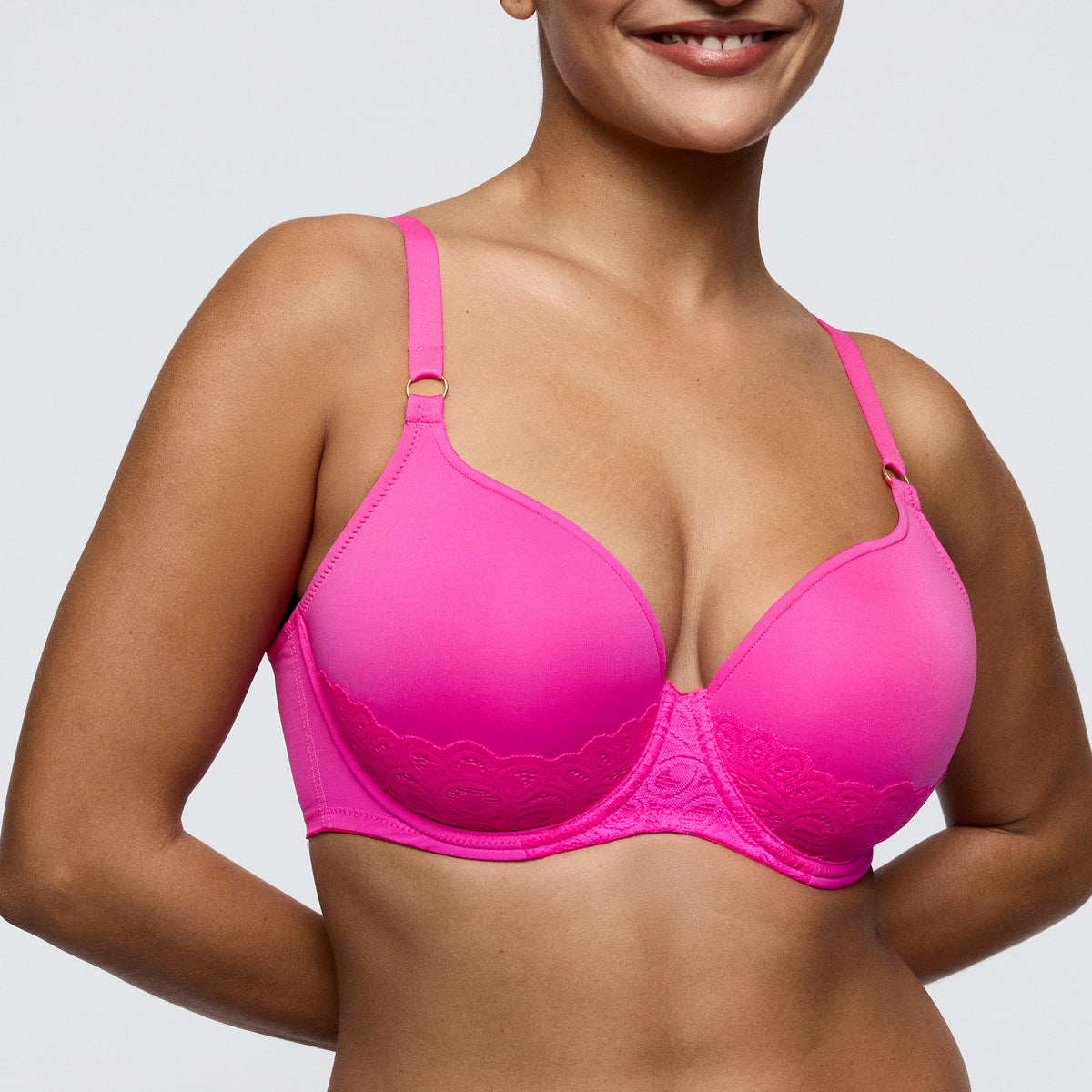 Primadonna Twist Dear Night voorgevormde bh hartvorm in influencer pink