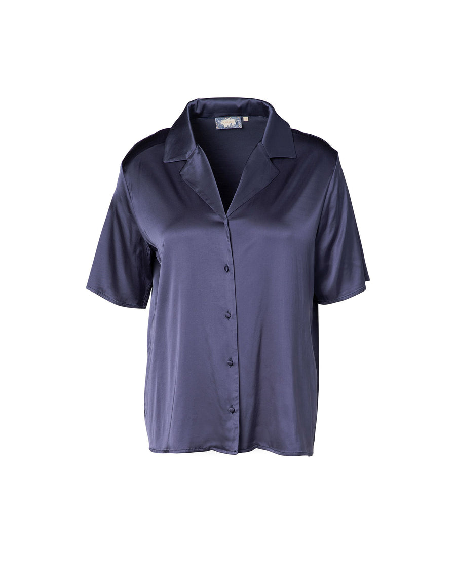 Essenza Elodie top korte mouw in nightshadow blue