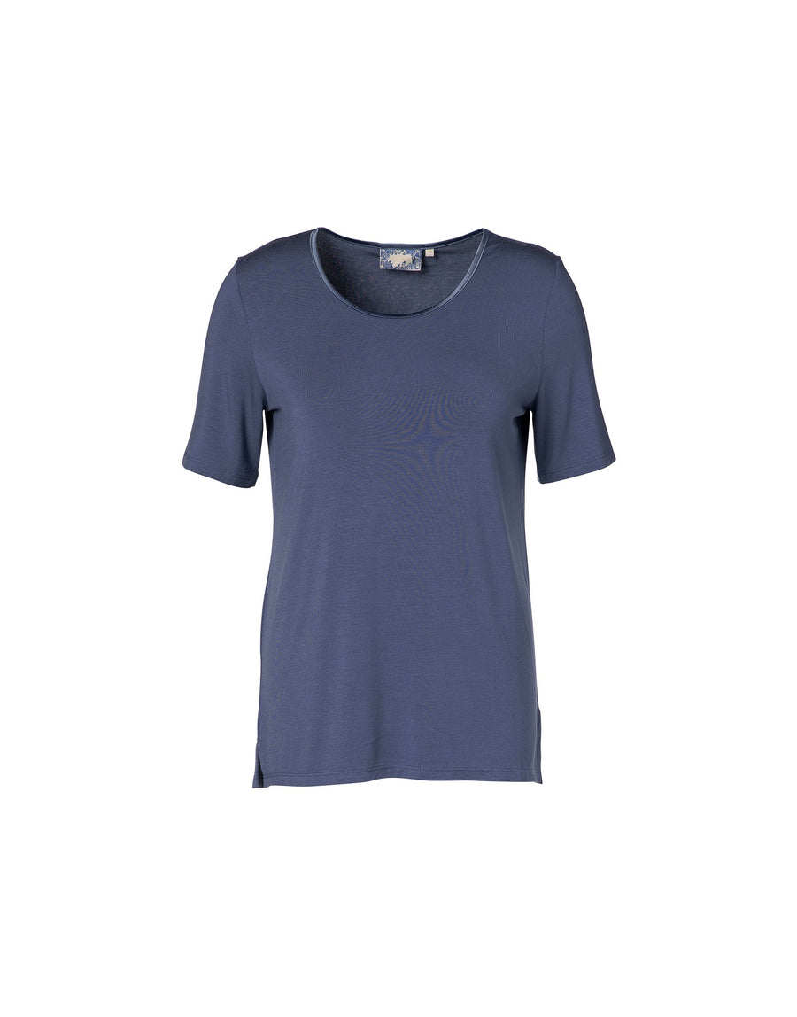 Essenza Julot top korte mouw in nightshadow blue