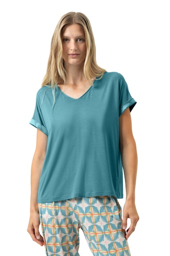 Mey Pure Chic dames t-shirt in teal dream