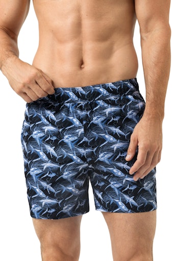 Mey Shark Frenzy heren zwemshort in yacht blue