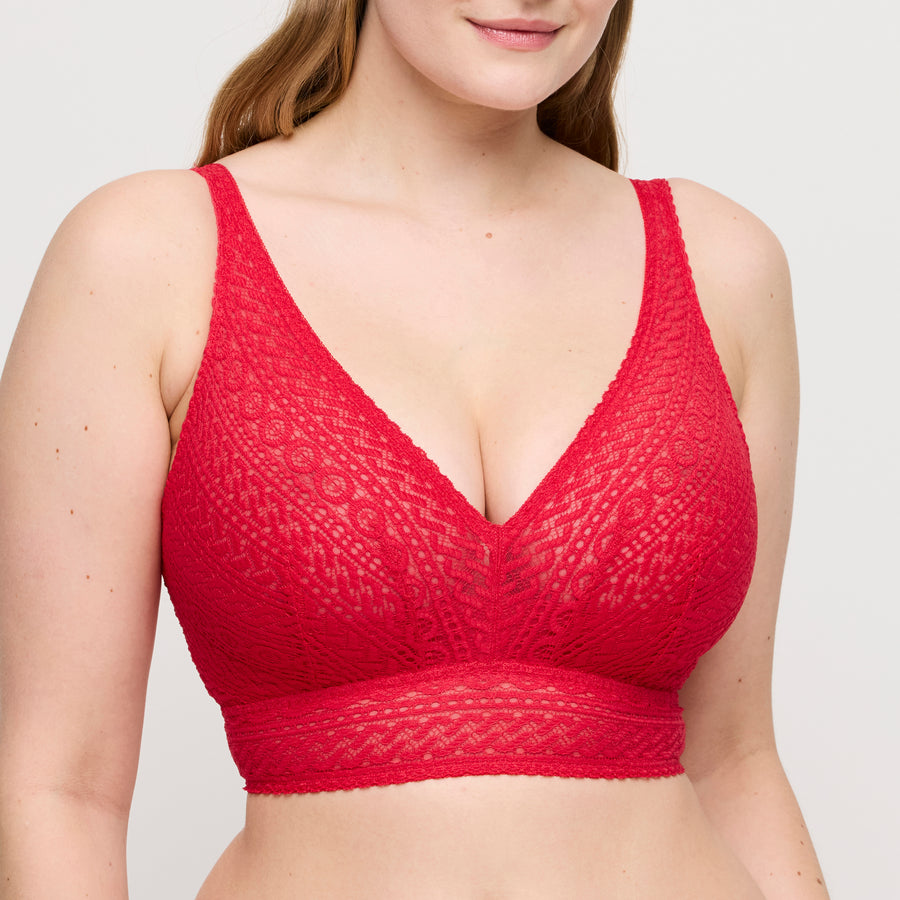 Primadonna Montara bralette in true red