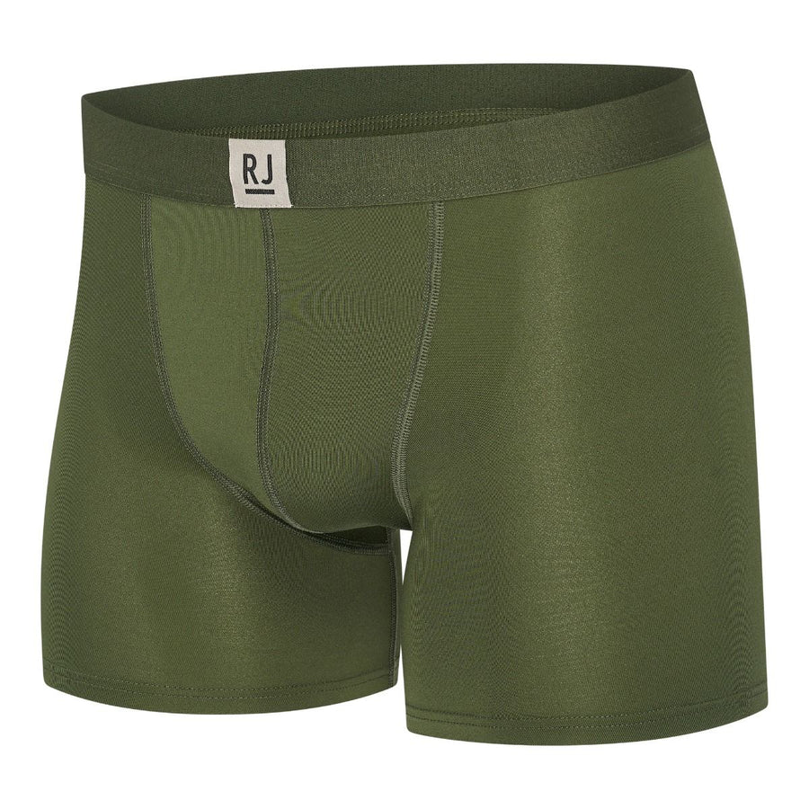 RJ Bodywear Pure Color heren boxershort in donkergroen