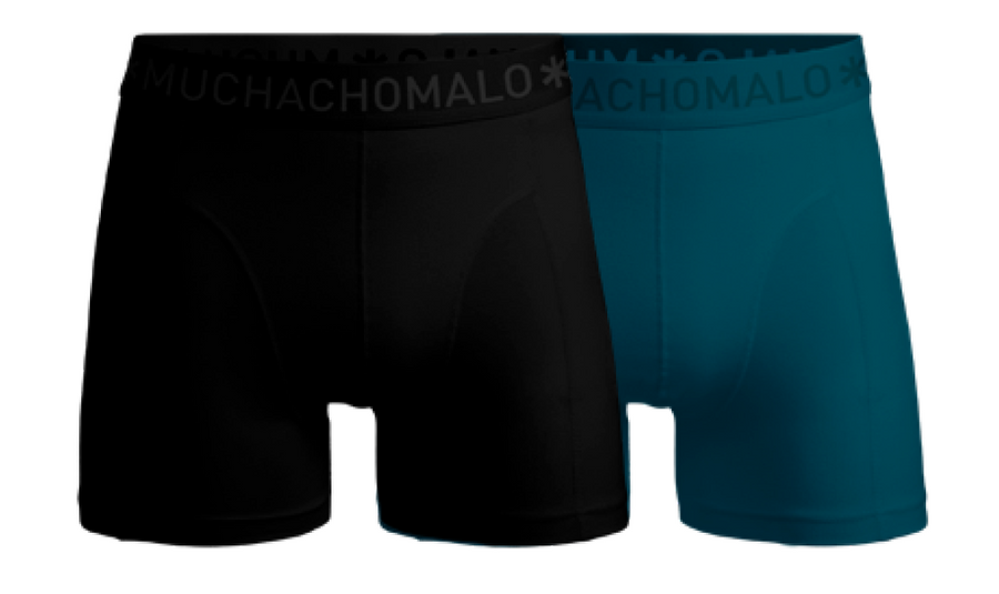 Muchachomalo Solid heren boxershort 2-pack in kleur 686