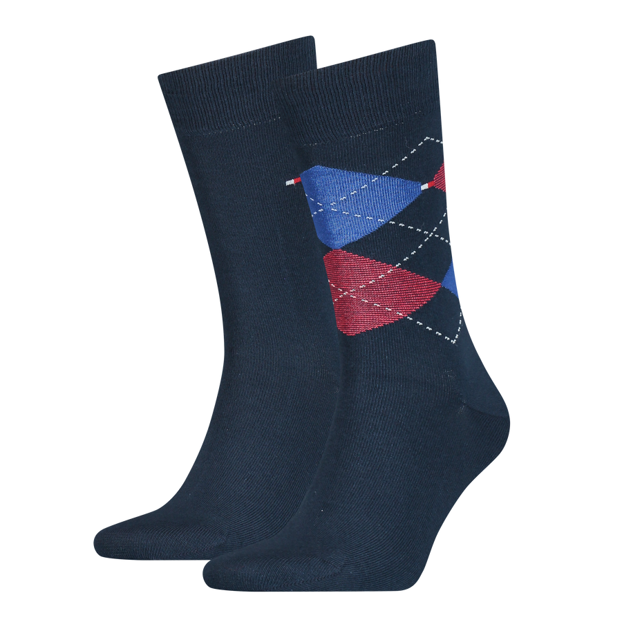 Tommy Hilfiger sokken geruit 2-pack
