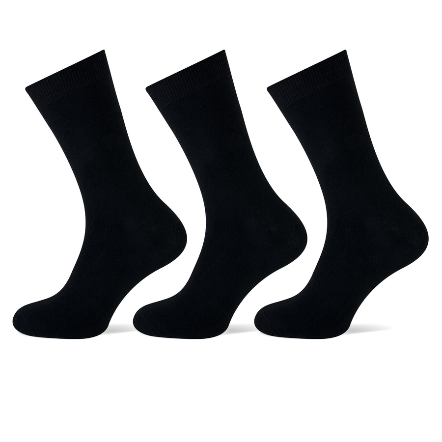 Teckel Uni Cotton heren sokken 3-pack