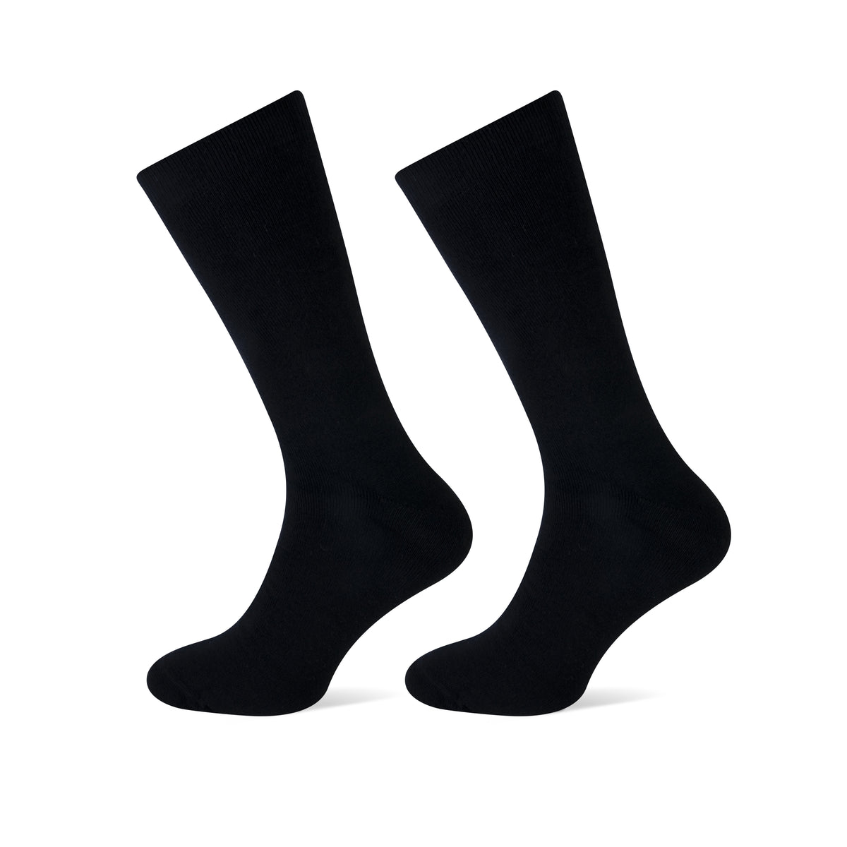 Teckel Boot Socks Full Terry heren badstof sokken 2-pack in zwart