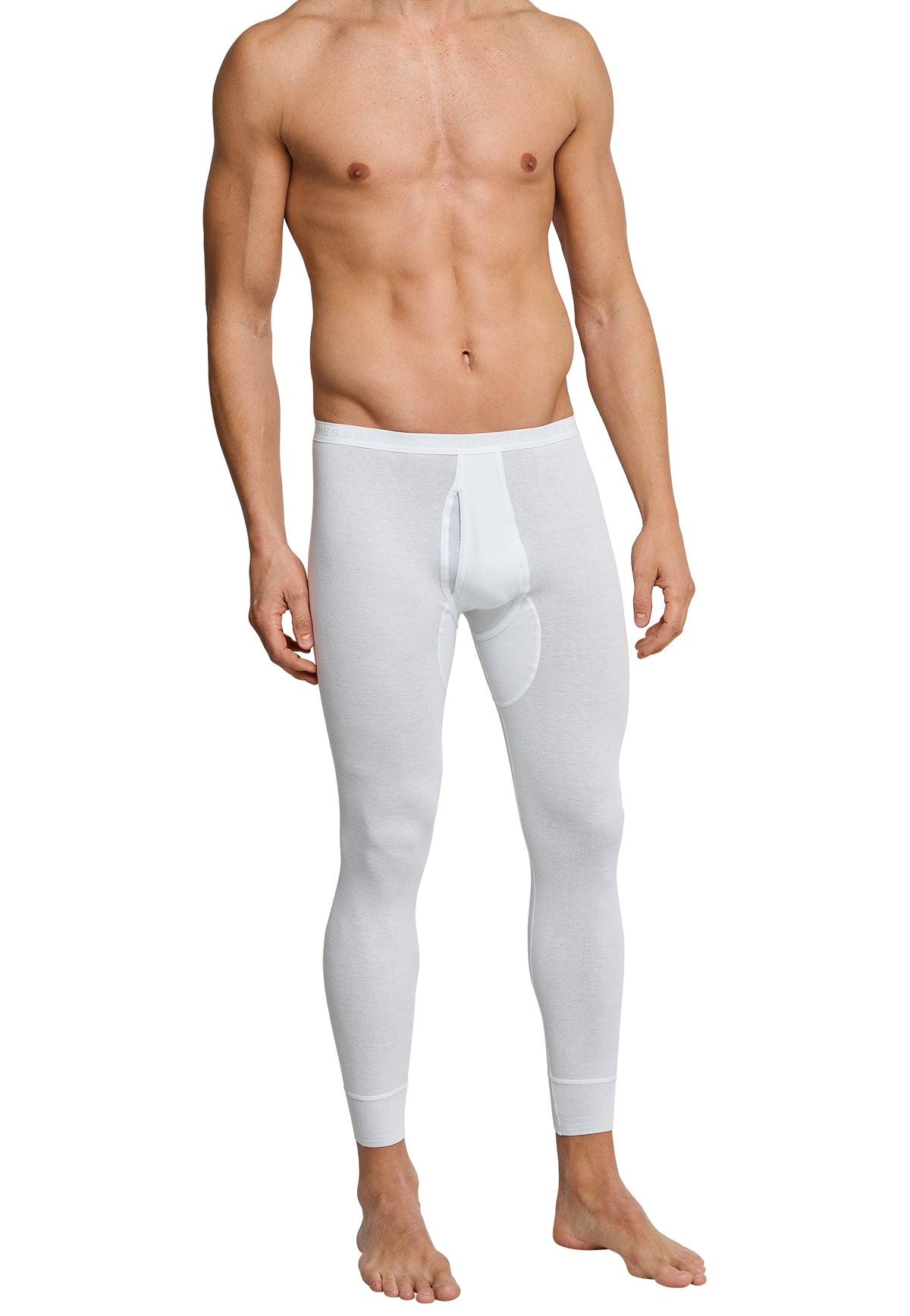 Schiesser Original Classics lange onderbroek in wit