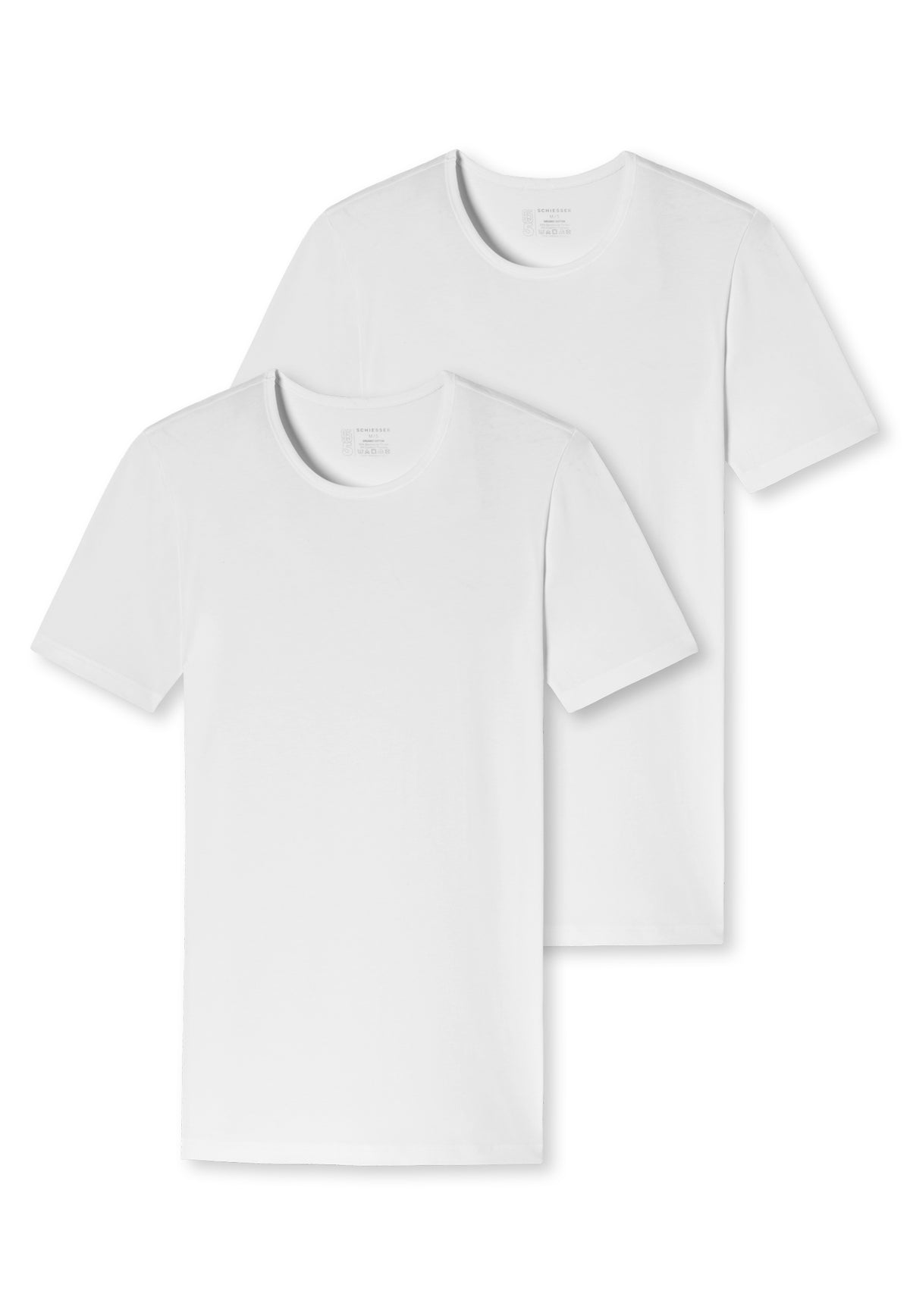 Schiesser 95/5 heren t-shirt ronde hals 2-pack (afbeelding 6)